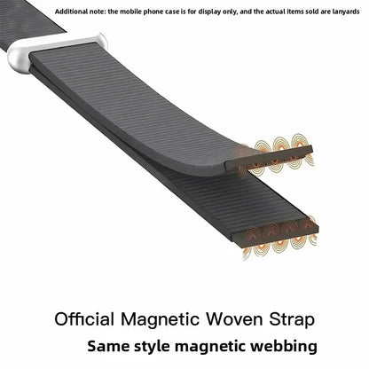 High-End Magnetic Woven Strap for iPhone 17 Series | Crossbody Anti-Loss Band