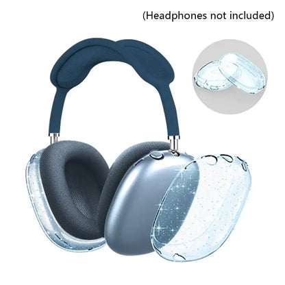 3D Transparent Anti-Fall Dust-Proof Protective Cover for AirPods Max