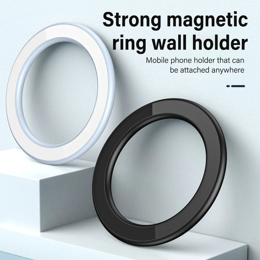 Magnetic Ring Holder for iPhone 14/13/12 – Wall, Car, and Universal Phone Stand