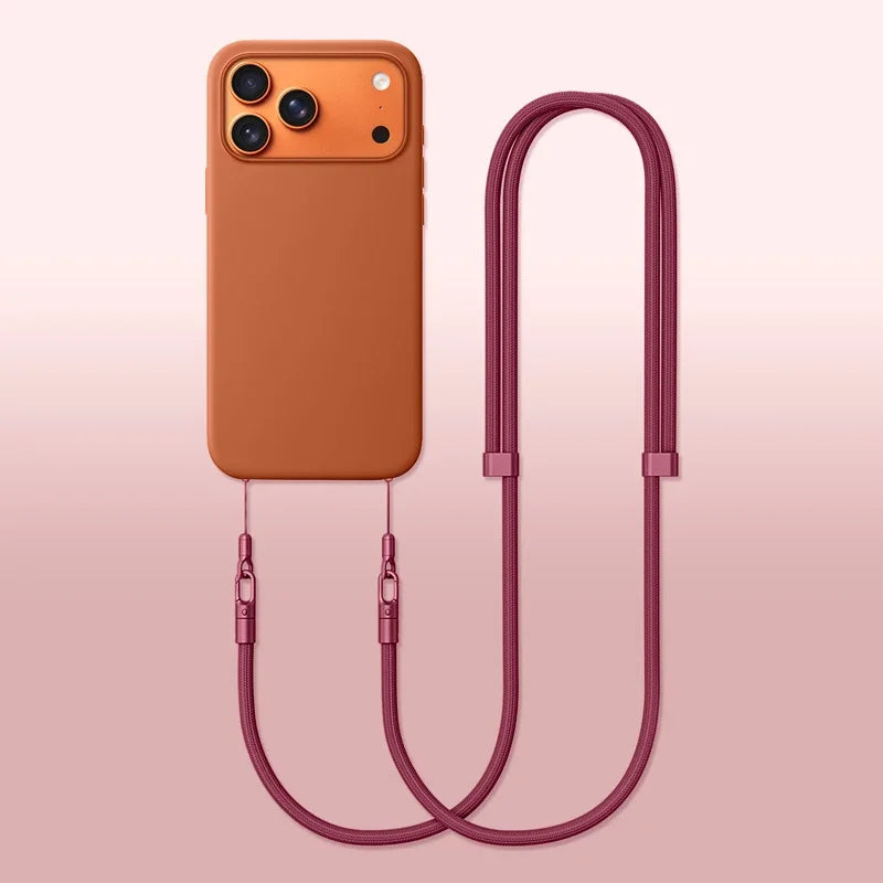 Crossbody Hanging Phone Case for iPhone 17 Air Pro Max with Adjustable Lanyard
