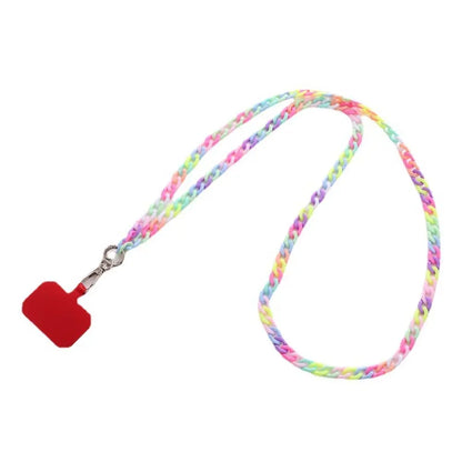 Colorful Crossbody Phone Strap Necklace with Card Slot for iPhone/Samsung