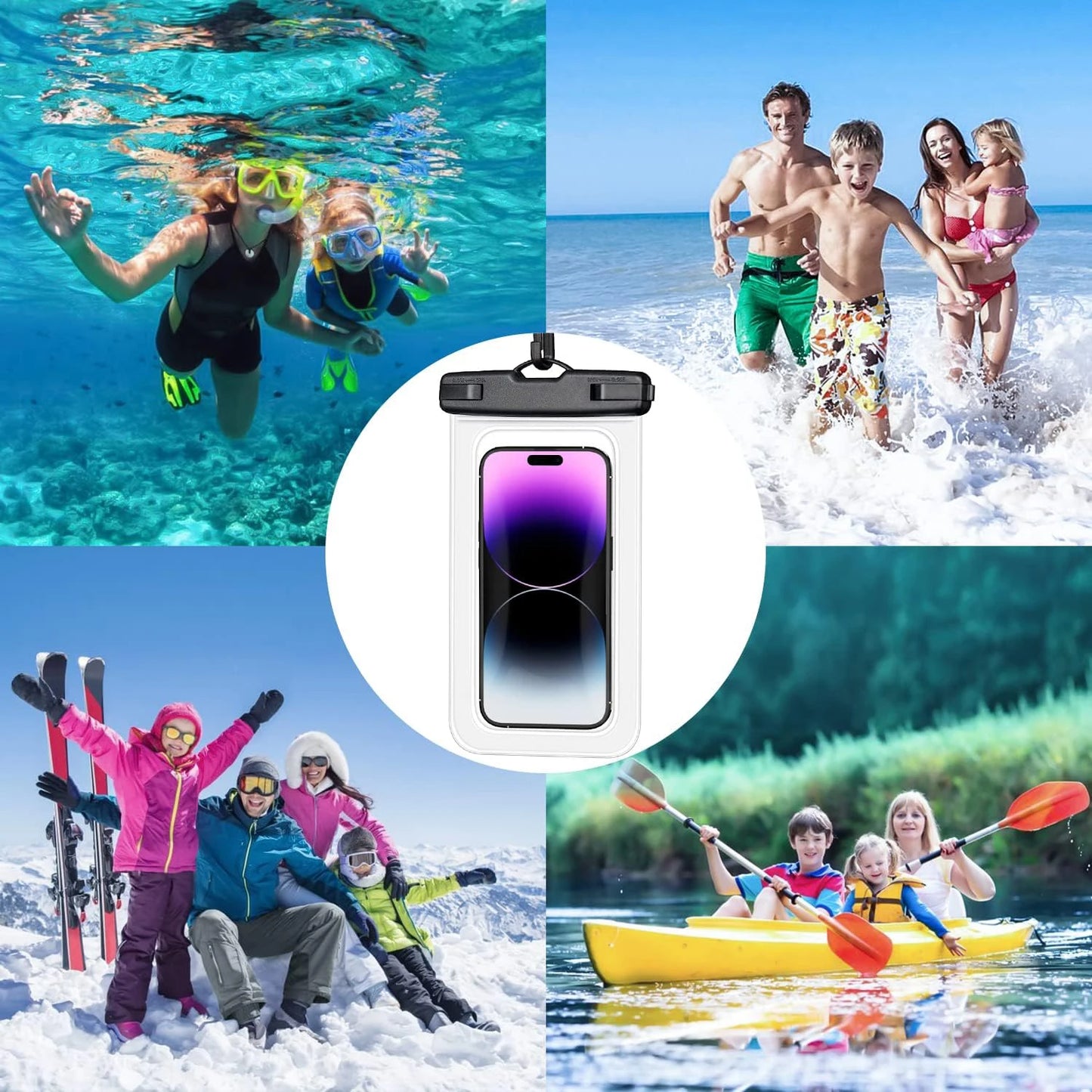 Waterproof Phone Pouch for iPhone 16–11 Universal Underwater Case