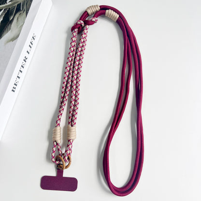 Personalized Double Color Universal Phone Lanyard Shoulder Strap Safety Rope