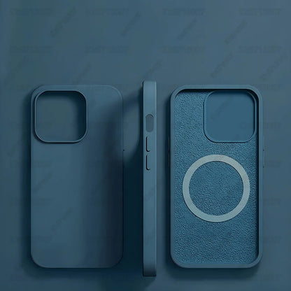 Magnetic Liquid Silicone Case for iPhone 13/12 Pro Max & 13 Plus