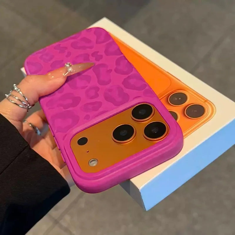 Candy Liquid Silicone Leopard Print Soft Case for iPhone 17 Air–11 Series