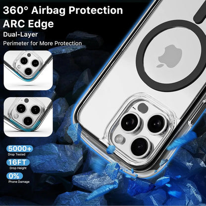 Luxury MagSafe Clear Case for iPhone 11/12/13 Pro Max – Shockproof Cover