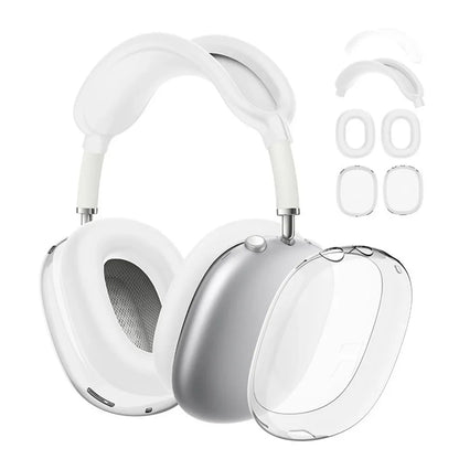3D Transparent Anti-Scratch Case for AirPods Max - Soft Protective Cover