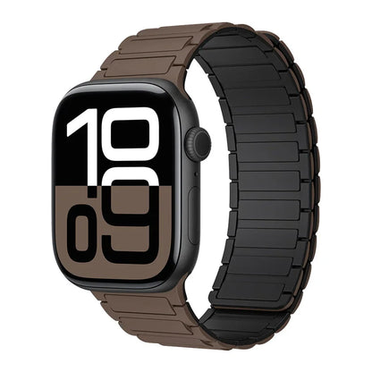 Magnetic Silicone Band for Apple Watch Ultra 3 2 Series 11 10 9 8 7 6 SE