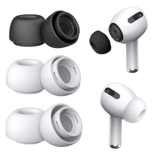 Memory Foam Ear Tips for AirPods Pro – 3pcs Soft Silicone Covers