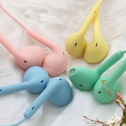 3.5mm Stereo In-Ear Headphones with Mic for Xiaomi, Huawei, Samsung, Sport