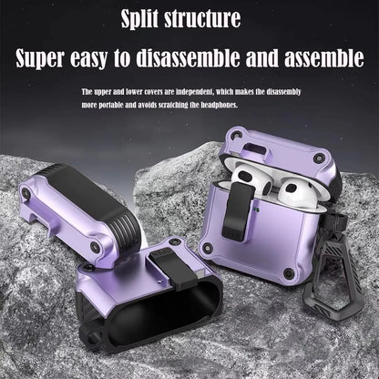 Security Lock Case for AirPods Pro 3 – Shockproof 2025 Cover with Hook