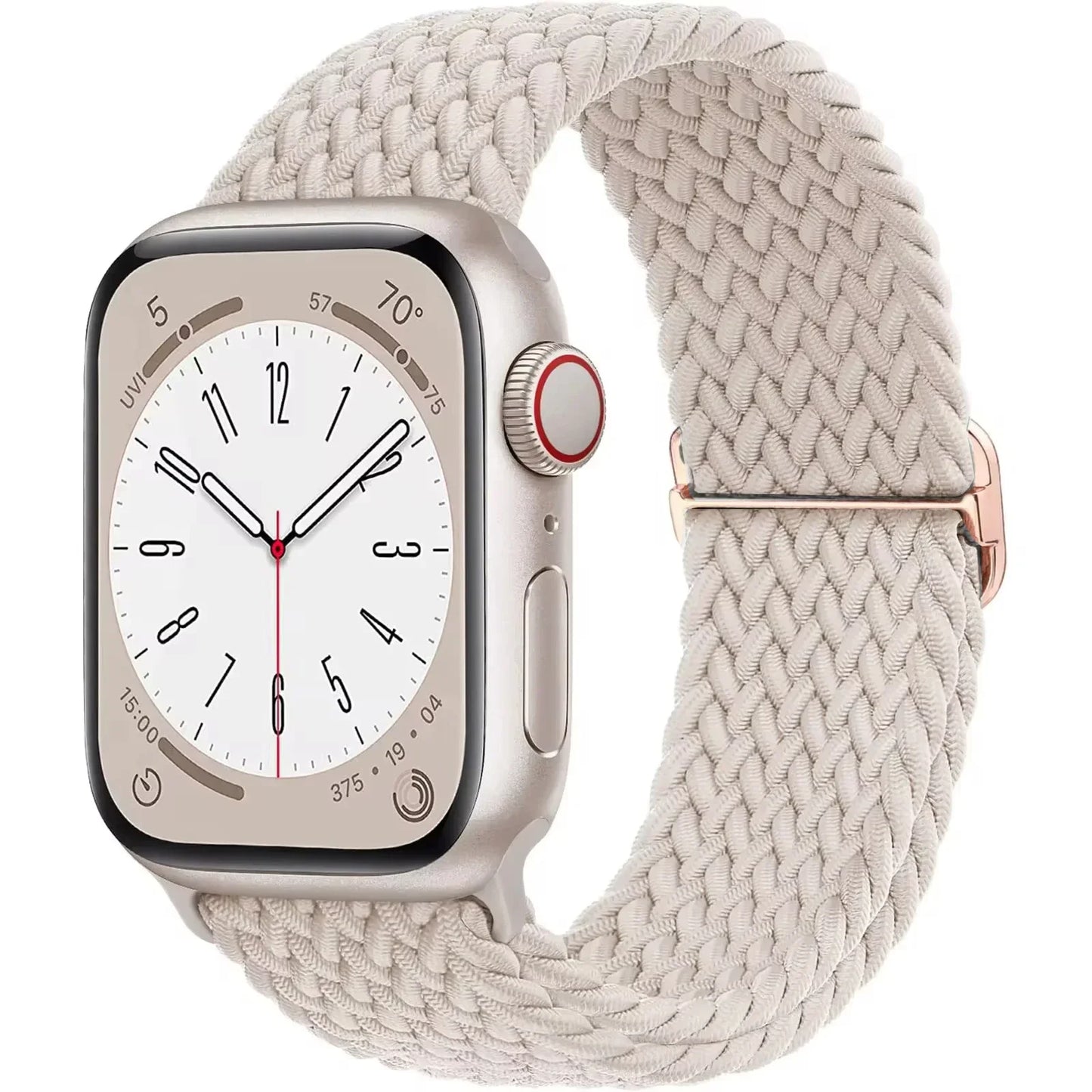 Braided Solo Loop for Apple Watch Ultra 2 & Series 10–3 SE Elastic Band