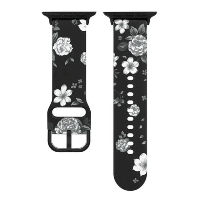 Printed Silicone Strap for Apple Watch Ultra & Series 10–4 | 49–38mm Band