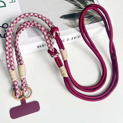Personalized Double Color Universal Phone Lanyard Shoulder Strap Safety Rope