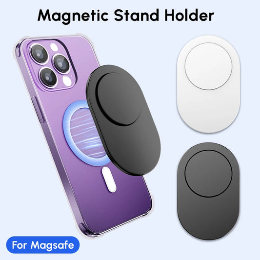 Ellipse Magnetic Grip Stand for MagSafe iPhone 15–13, Xiaomi & Samsung