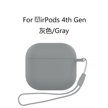 Silicone Case with Lanyard for AirPods 4 (2024) with Active Noise Canceling