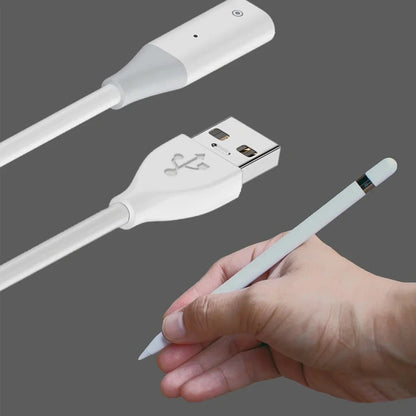 USB A/Type-C Charger Cable for Apple Pencil Gen 1 with Indicator Light
