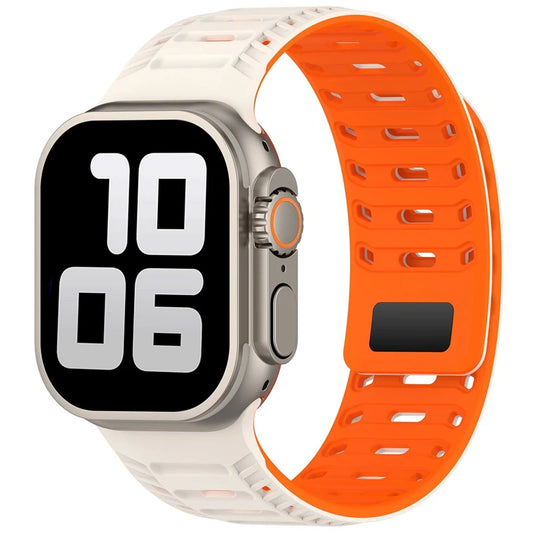 Magnetic Silicone Strap for Apple Watch Ultra 2 & Series 10–7 SE 42–49mm Band