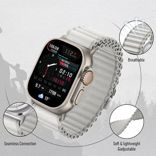 Off-Road Sports Nylon Bracelet for Apple Watch Ultra 2 & Series 6 SE