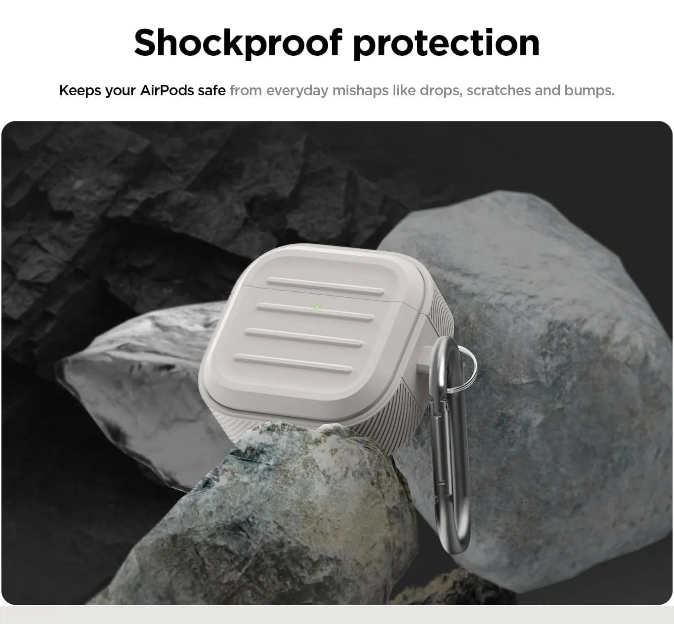 Soft Silicone Case for AirPods Pro 1/2 with Key Buckle Protective Cover