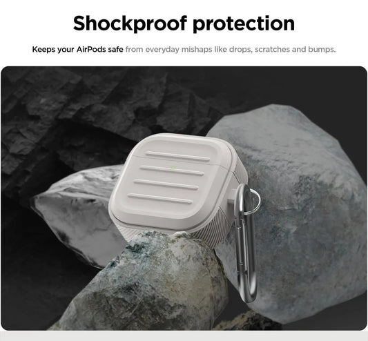 Soft Silicone Case for AirPods Pro 1/2 with Key Buckle Protective Cover