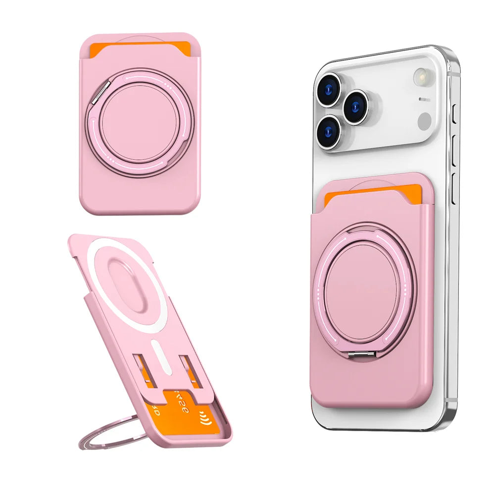 MagSafe Magnetic Wallet Card Holder Stand for iPhone & Samsung Phones