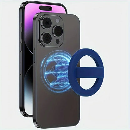 Removable Liquid Silicone Magnetic Phone Ring Holder – Anti-Drop Universal Grip