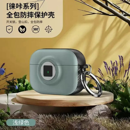 New 2024 AirPods 4th Gen Case with Lock Protective Cover Shockproof Shell for Apple