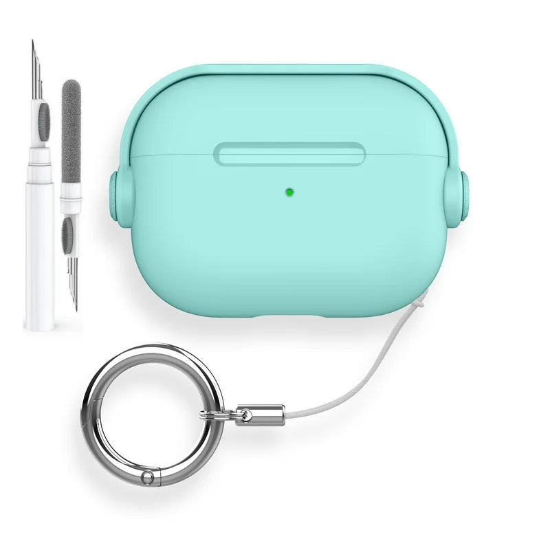 AirPods Pro 3 Case – Cute Music Design with Keychain & Cleaning Kit Included
