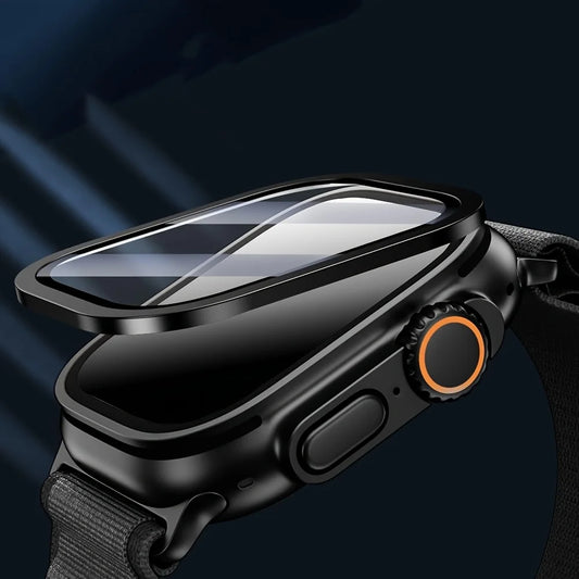 2PCS Metal Tempered Glass Screen Protector for Apple Watch Ultra 3/2 49mm
