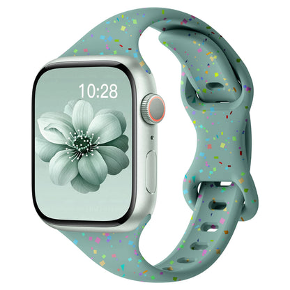 Slim Silicone Band for Apple Watch 49/45/44/42/41/40/38mm Series 10–2 SE