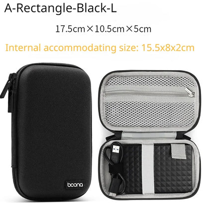Mini Hard Shell Storage Case for Earphones, Chargers & USB Drives