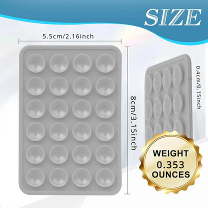 3-Pack Silicone Suction Phone Mount for iPhone Android Mirror Shower Hands-Free