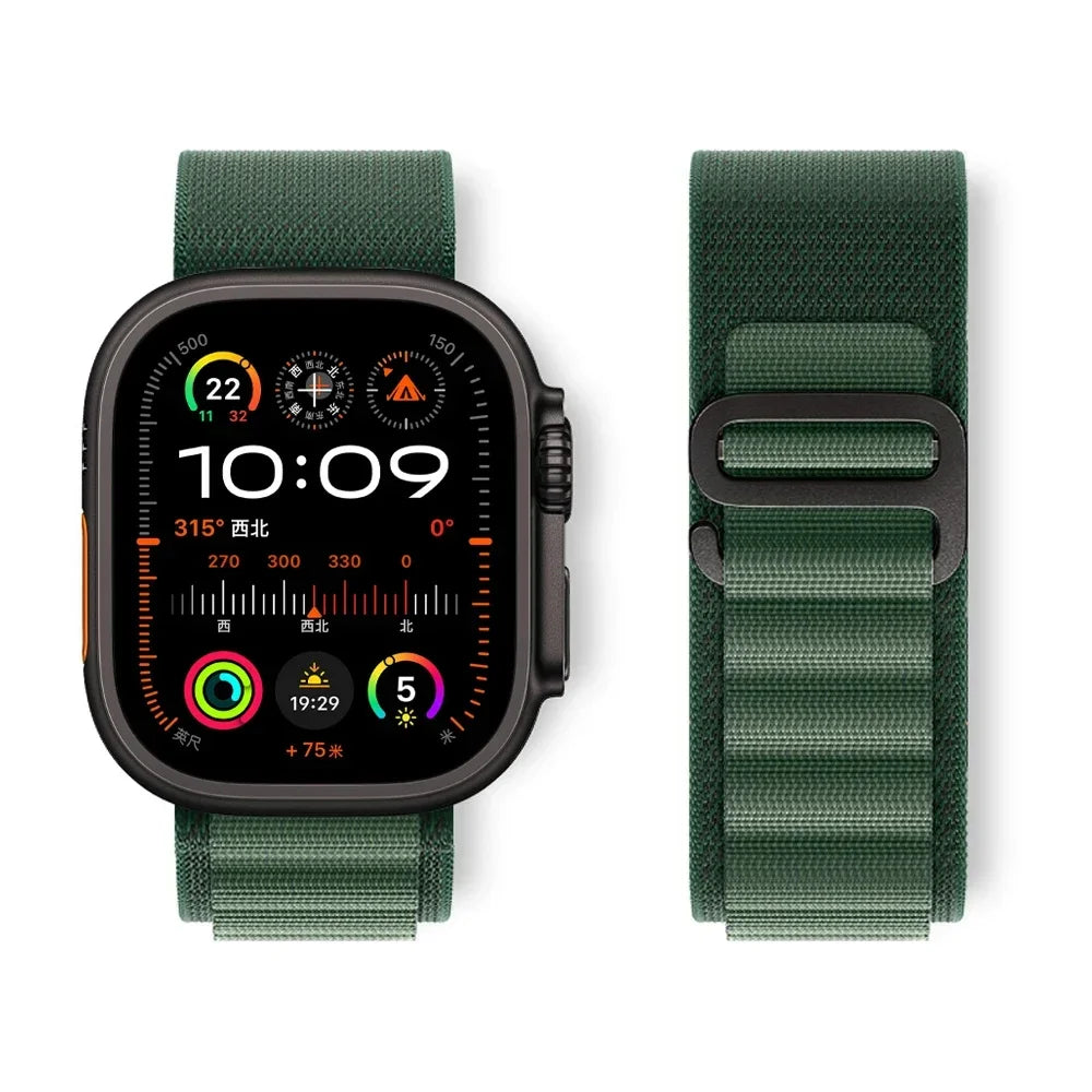 Alpine Nylon Strap for Apple Watch Ultra 2 Series 10–3 in 49–38mm Sizes