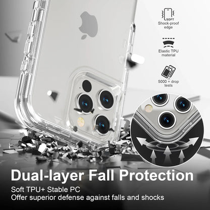 Clear Shockproof Case for iPhone 13/12/11 Pro Max Plus – Heavy Duty