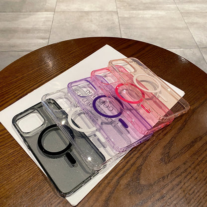 Bling MagSafe Glitter Case for iPhone 11–15 Pro Max – Clear Acrylic Cover
