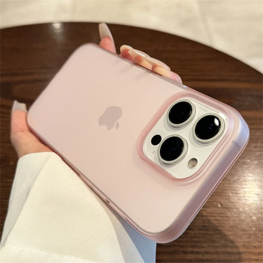 Soft Matte Candy Transparent Case for iPhone 16–8 Plus, XR, XS – Shockproof
