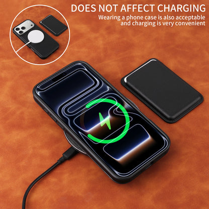 Business Minimalist Cross-Grain Leather Case for iPhone 17 Pro Max / 17 Air with MagSafe