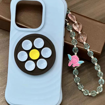 Flower Sucker Magnetic Phone Holder – Foldable Stand for iPhone & S25 Ultra