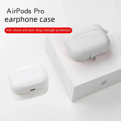 Solid Color Silicone Protective Case for AirPods Pro Soft Bluetooth Cover