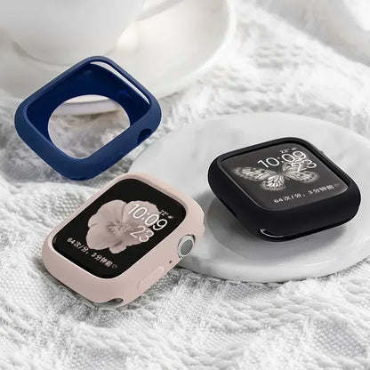 Silicone Bumper Case for Apple Watch Series 6–10 SE 42–46mm Protective Cover