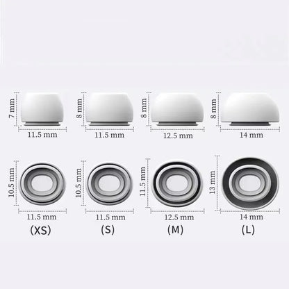 Replacement Silicone Ear Tips for AirPods Pro 1 & 2 – With Vent Holes