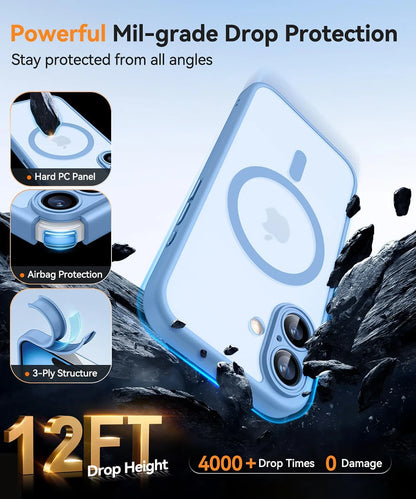 Magnetic Armor Shockproof Case for iPhone 16 15 Pro Max | MagSafe Compatible