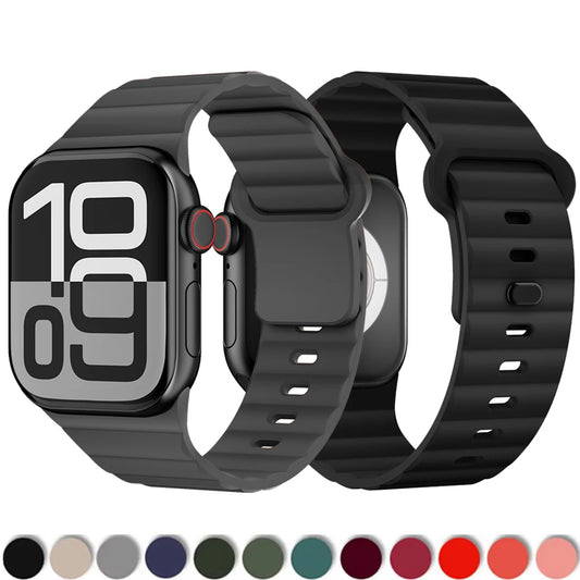 Sport Silicone Strap for Apple Watch Ultra 2 Series 10 9 8 7 SE 49–40mm Bands