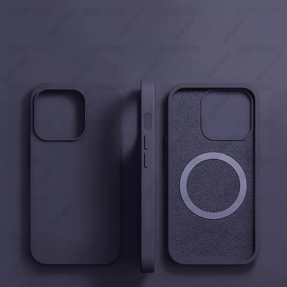 Magnetic Liquid Silicone Case for iPhone 13/12 Pro Max & 13 Plus