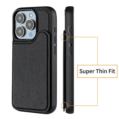 MagSafe Flip Leather Wallet Case for iPhone 17 Air 16 15 14 13 12 Pro Max