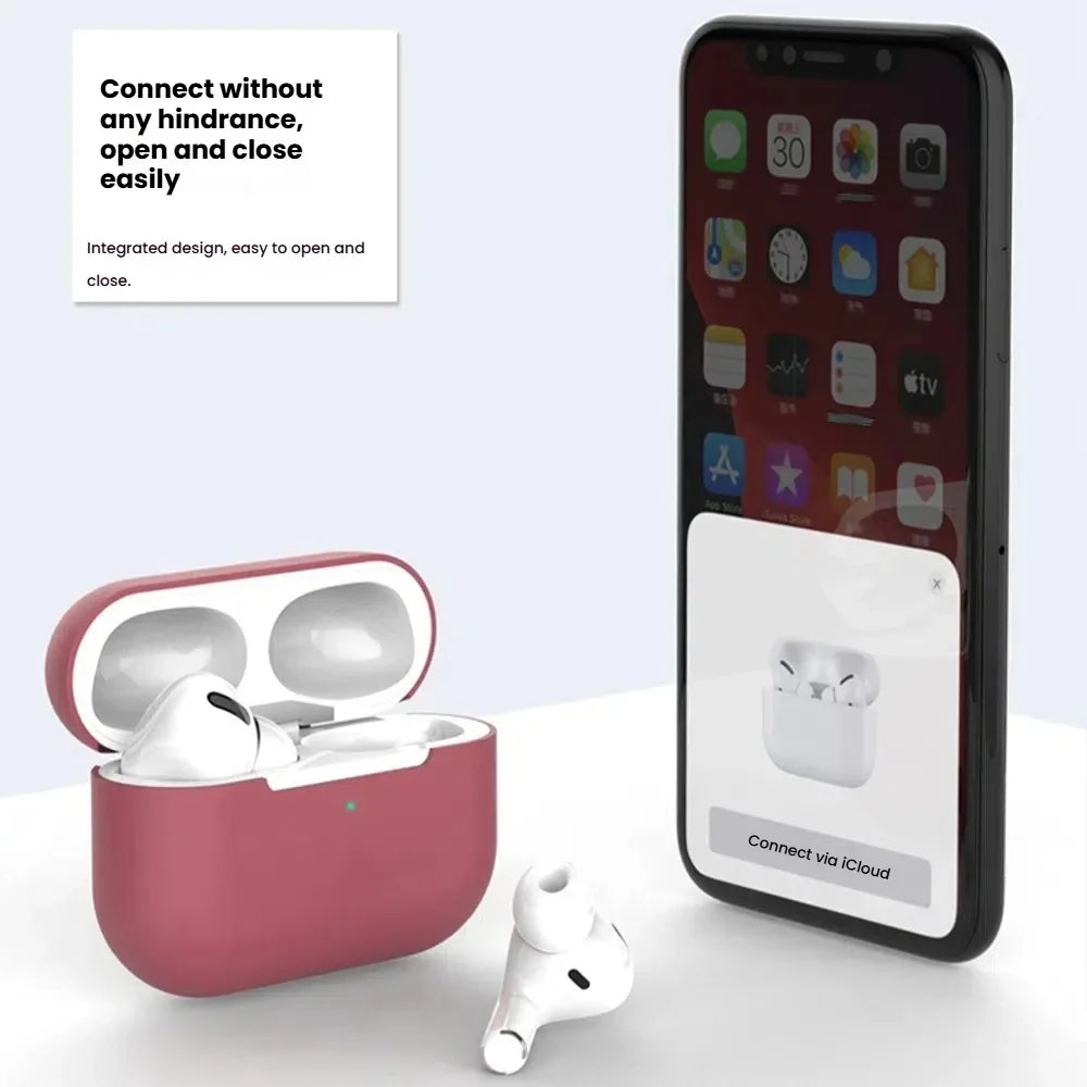 Silicone Protective Case for Apple AirPods Pro 2 – Shockproof Wireless Cover