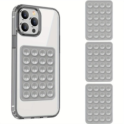 3-Pack Silicone Suction Phone Mount for iPhone Android Mirror Shower Hands-Free