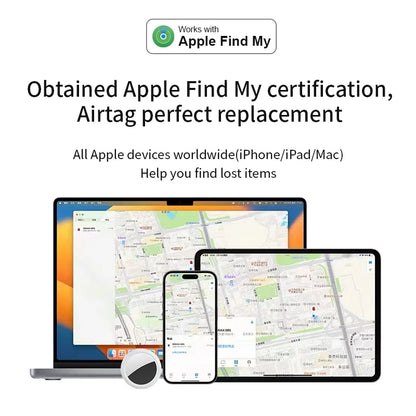 IPX5 Waterproof Bluetooth Tracker for Apple Find My | AirTag-Compatible