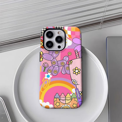 Retro Groovy Pattern Case for iPhone 17 16 15 14 13 12 11 Pro Max Plus